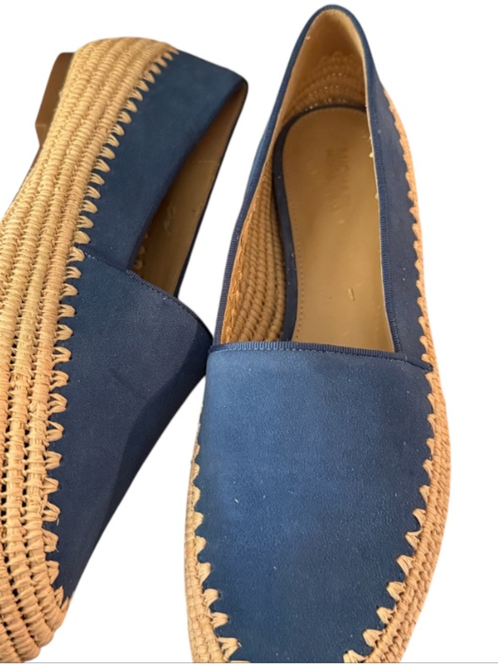 Michael Kors Blue Suede Espadrille Flat Loafer - Picture 3 of 3